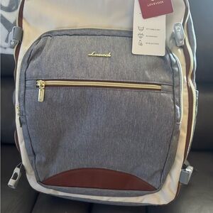 Lovevook Gray and Tan Woman’s Travel Backpack